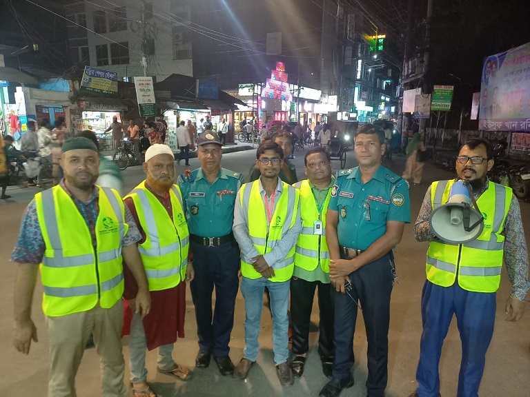 পূজায় যানজট নিয়ন্ত্রণে নিসচা বরিশাল জেলা কমিটি 